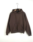 Felpa Boxy Fit Marrone