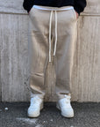 Pantalone Tuta Baggy Beige