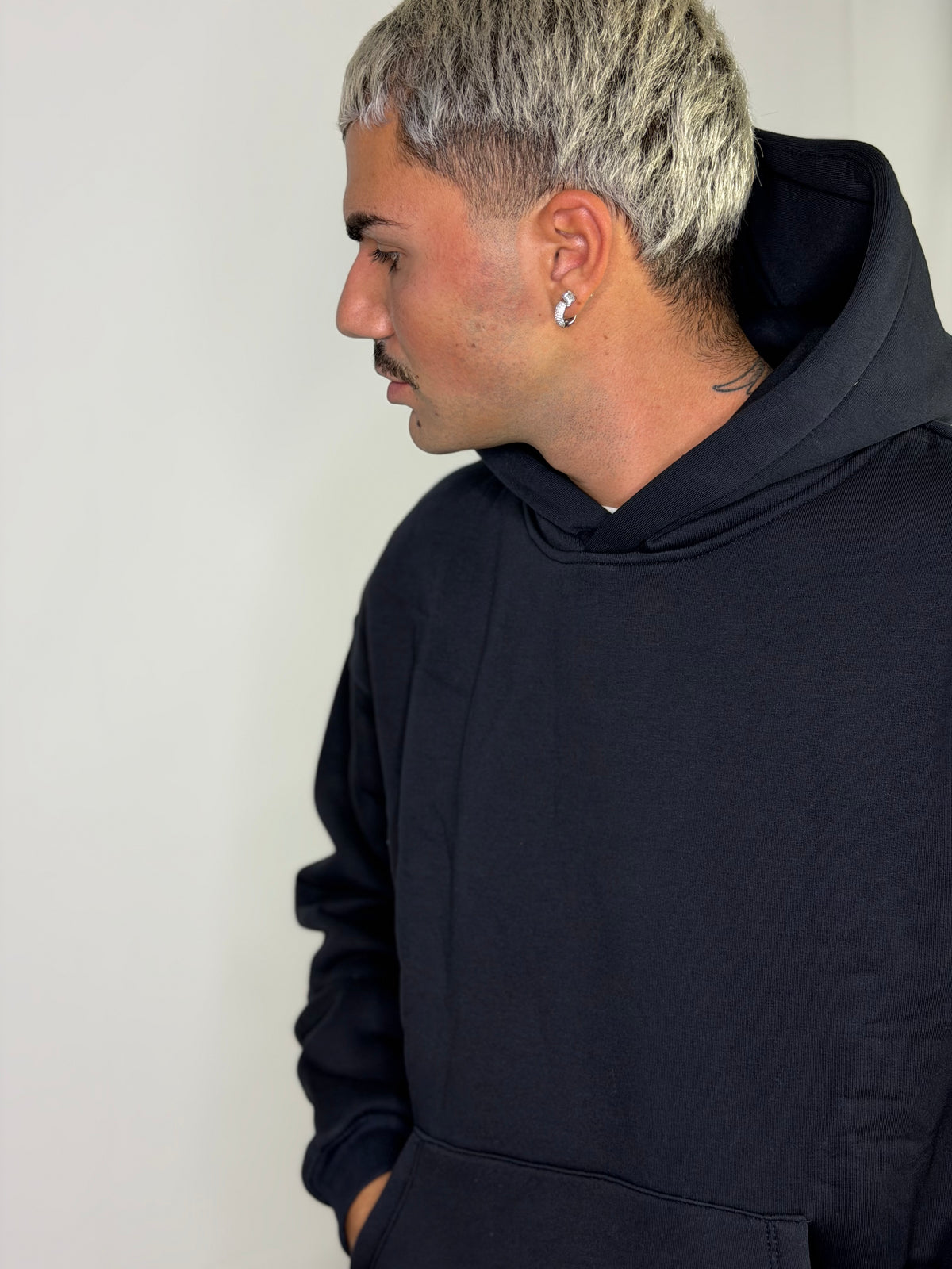 Felpa Boxy Fit Blu Notte