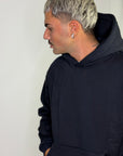Felpa Boxy Fit Blu Notte
