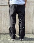 Denim Cargo Zip Flare Nero