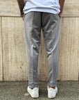 Pantalone liscio grigio chiaro