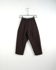 Pantalone Tuta Baggy Felpato Marrone