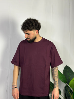 T-shirt Premium Semi Over Bordeaux