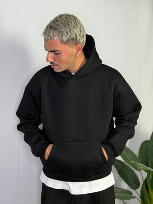 Felpa Boxy Fit Nera