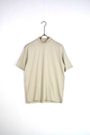 T-shirt colletto basic beige