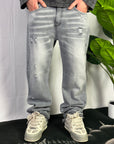 Jeans Flared America Grigio Chiaro