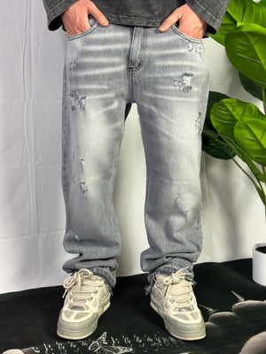 Jeans Flared America Grigio Chiaro