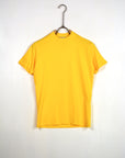 T-shirt colletto basic gialla