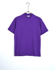 T-shirt colletto basic viola