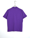 T-shirt colletto basic viola